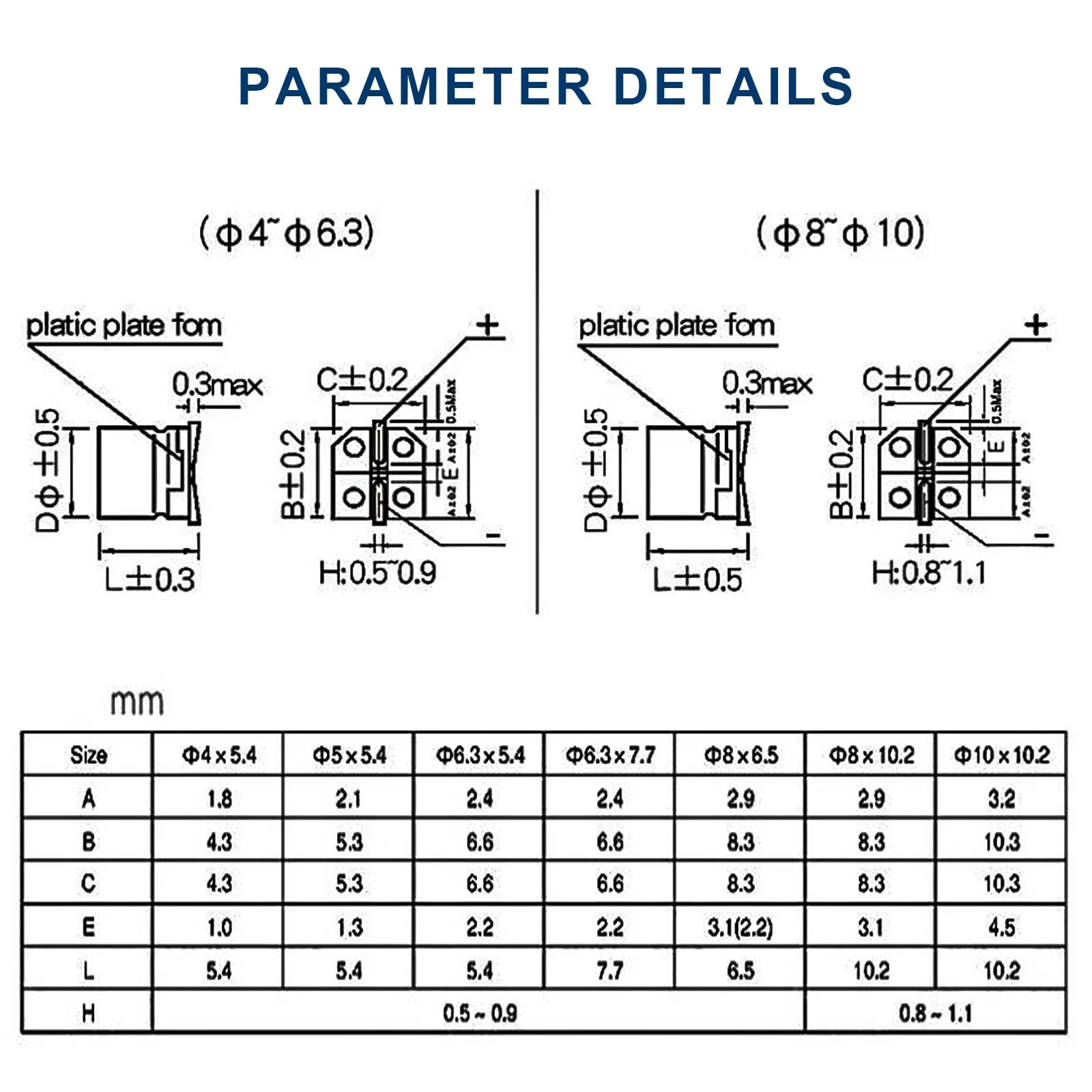 مجموعة متنوعة من المكثفات الإلكتروليتية 24 قيمة SMD تجاوز ألومنيوم منخفض التردد مع صندوق تخزين 1 فائق التوهج - 1000 فائق التوهج