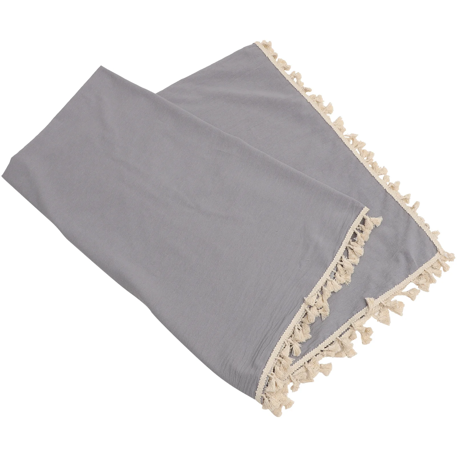 

Solid Color Decorative Fringed Tablecloth Table Cover for Dining Room Party Supply Picnic Buffet Fringed Tablecloth