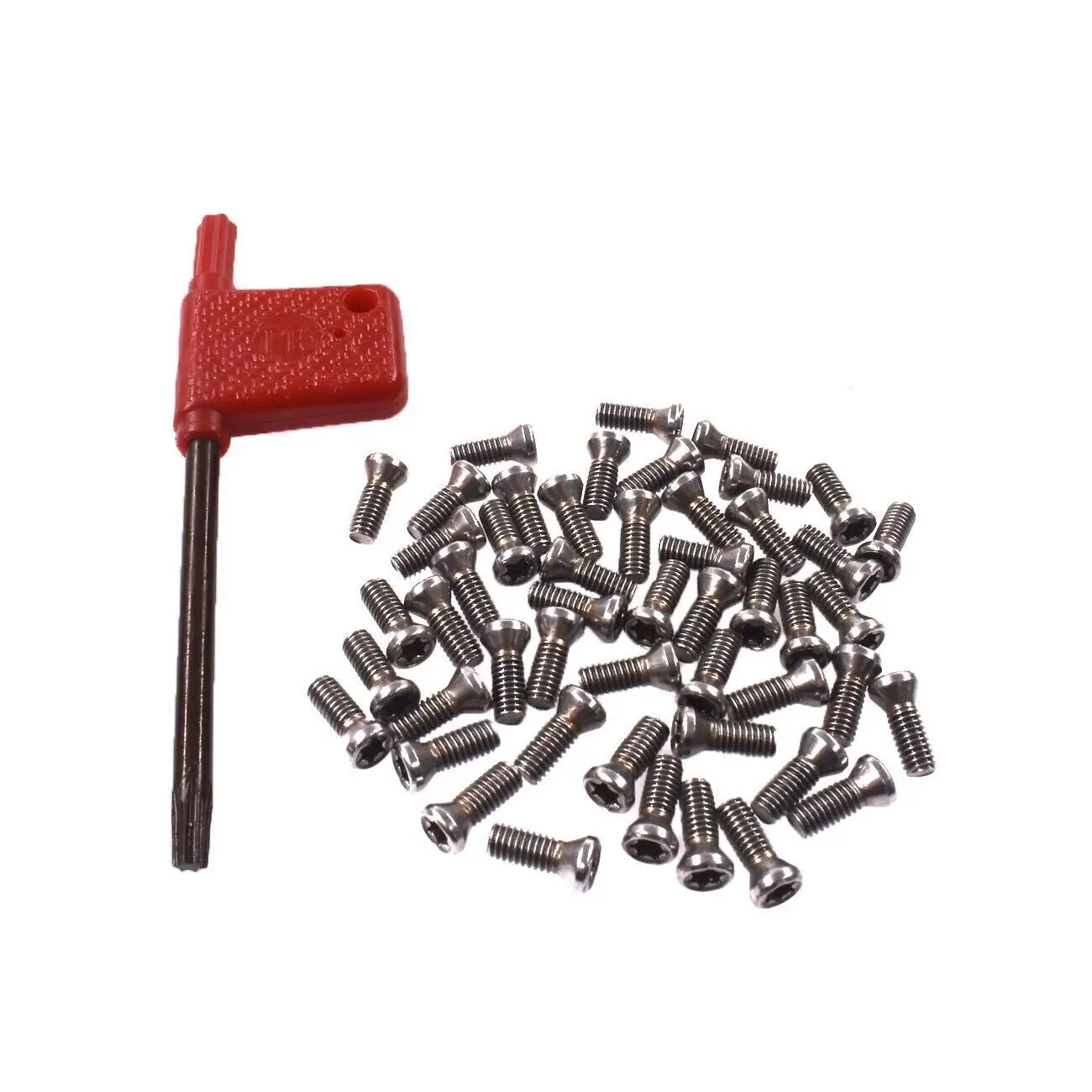 1pcs Screwdriver and 50pcs M3 x 10mm Insert Torx Screw for Carbide Inserts Lathe Tool