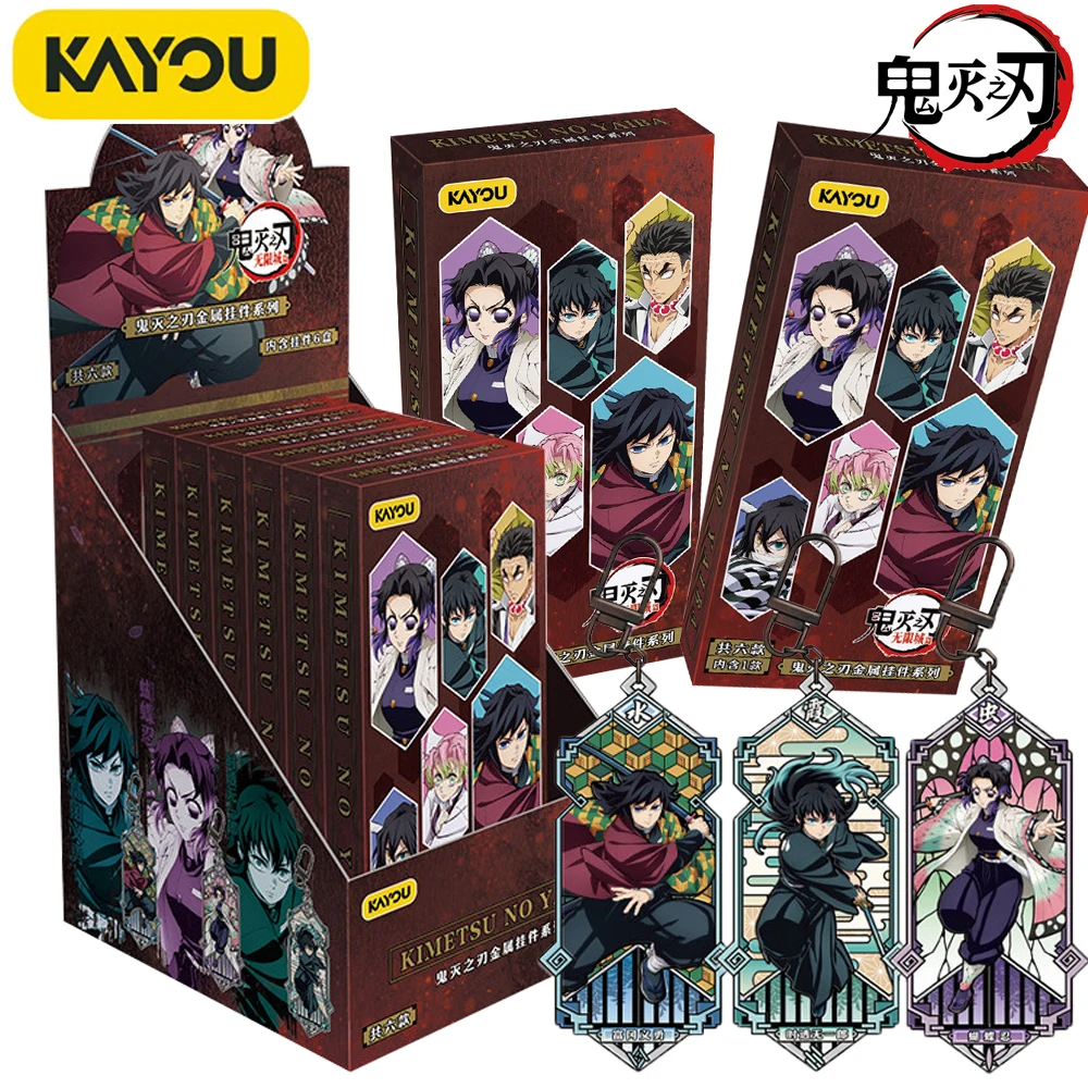 

KAYOU Official Demon Slayer Metal Pendant Series Collection Anime Trend Peripheral Toys Bag Car Key Accessories Fun Decor Gift