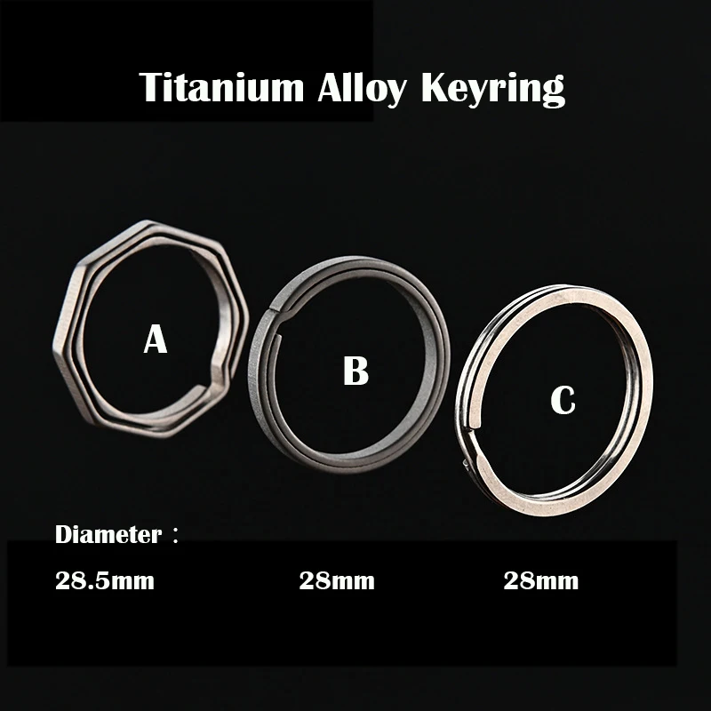 TC4 titanium alloy Key Clip EDC Key Ring Loop Hook Titanium Car Keychain Creative With Corkscrew Keychain Pendant Gift