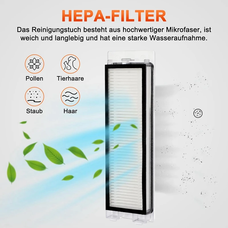 สำหรับ roborock Q Revo เครื่องดูดฝุ่นหุ่นยนต์ P10แปรงด้านข้างหลักแผ่นกรอง HEPA อุปกรณ์เสริมถุงผ้ากันฝุ่น