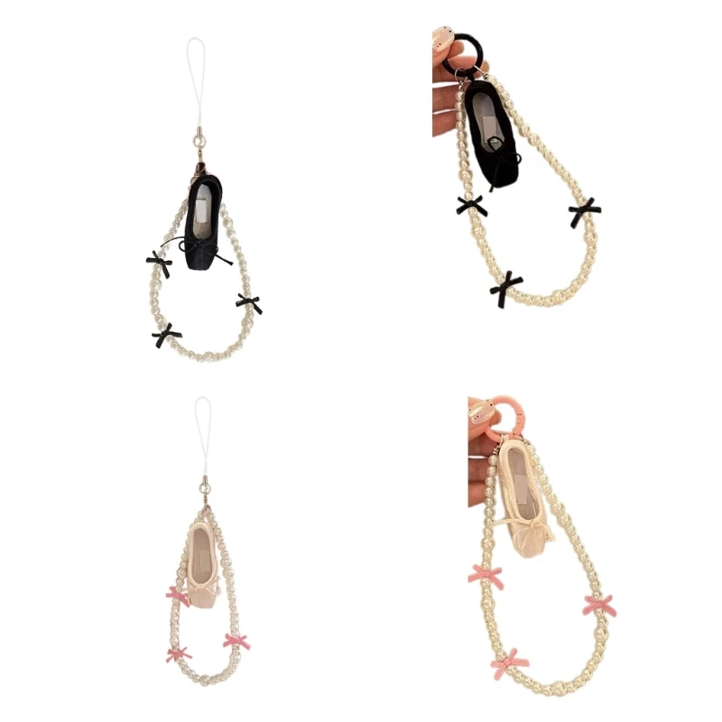

Ballet Shoes Phone Charm Bag Phone Pendant Women Backpack Handbag Charm for Girl Dropship