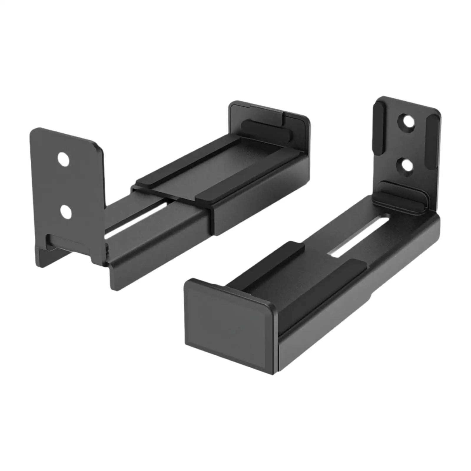 Soundbar Wall Mount Bracket Speaker Mounting Shelf Stable Aluminum Alloy Extendable Soundbar Stand under TV 3.54inch-6.10inch