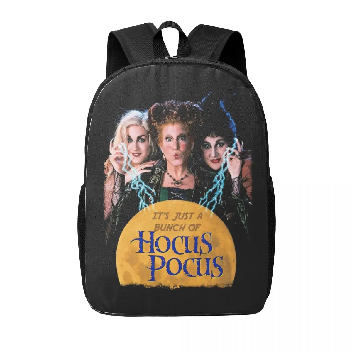 Custom Halloween Just A Bunch Of Hocus Pocus Backpacks Women Men Basic Bookbag for College School Bags