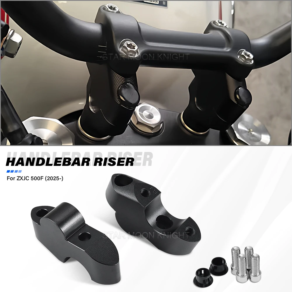 

Motorcycle Handlebar Riser Lift Booster For ZXJC 500F ZX500 F 2025 2026 Handle Bar Clamp Extend Adapter Accessories