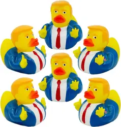 Donald Trump Rubber Ducks,Bulk 12Pcs,Small 2.3 Inch,Funny Trump Rubber Duck Great for Jeep Ducking,Trump 2024 Gift, Bath Tub Toy