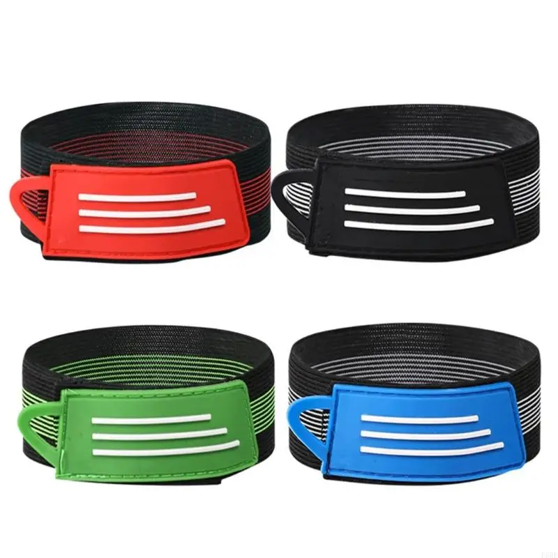 

F68F 4Pcs Elastic Bike Ankle Leg Riding Puttee Cycling Safety Bind Pant Bands Clip Strap Belt for Cycling, Joggings, Camping