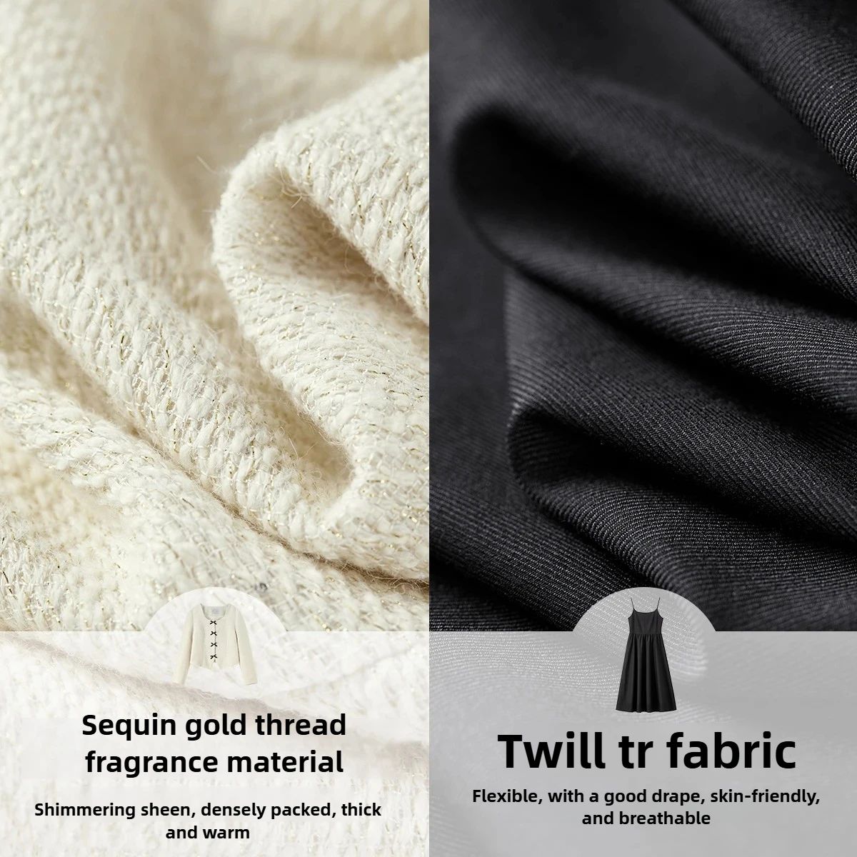 Sentubila conjunto de terno de tweed feminino 2025 outono gola virada para baixo contraste cor arco casaco & vestido suspender roupa de escritório 153za2418