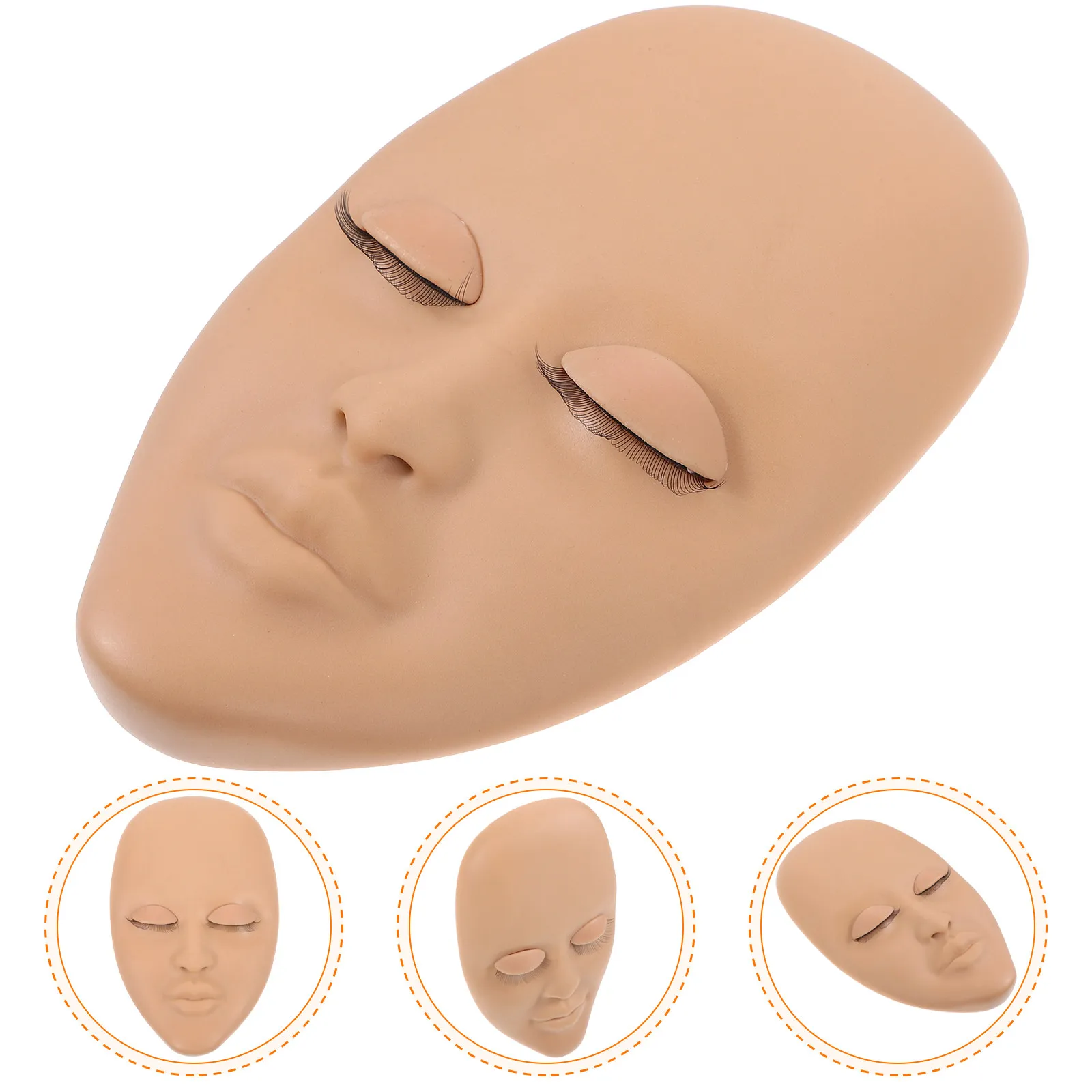 Lash Mannequin Head Smooth Realistic Skin Practice Training Head Eyelash Extension Makeup Face Painting Massage Practice Tool