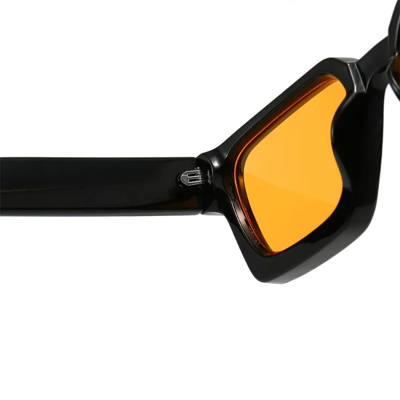 Men Square Frame Sunglasses Luxury Brand Designer Sun Glasses Retro Trendy Shades UV400 Unisex Women Glasses New image 4