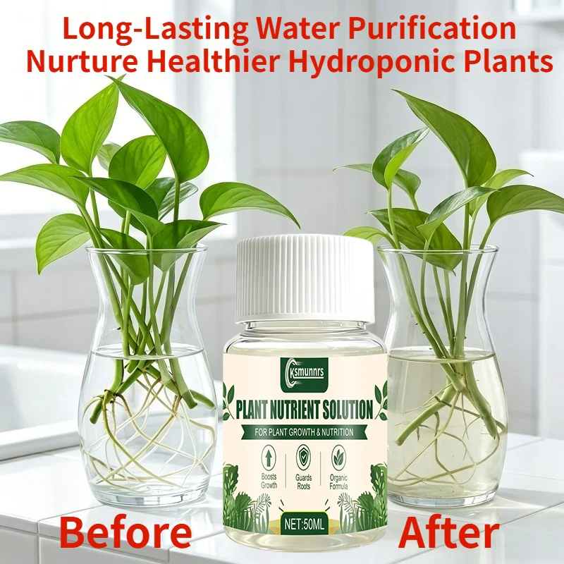 Hydroponic Plant Nutrient Solution for Water Quality Improvement Root Protection Growth Promotion Extended Viewing Time
