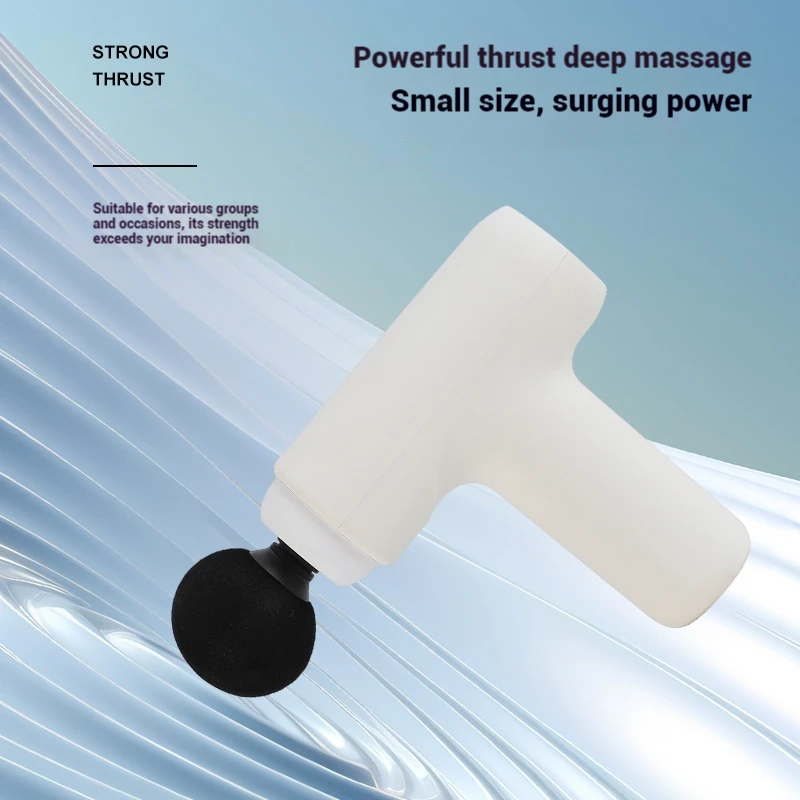 Mini Extended-Head Fascia Gun Rechargeable  Women's Sports & Fitness Electric Percussion Massage Device