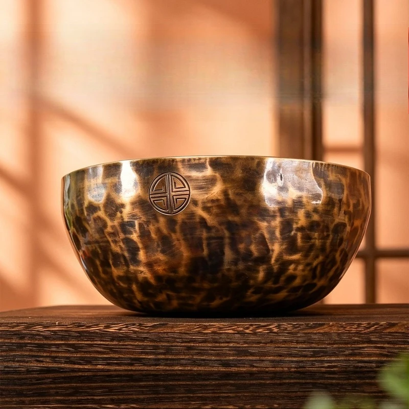 Brass Full Moon Singing Bowl Nepal Handicraft Meditation Singing Bowls Yoga Sound Therapy Bowls Musical Instruments Percussion