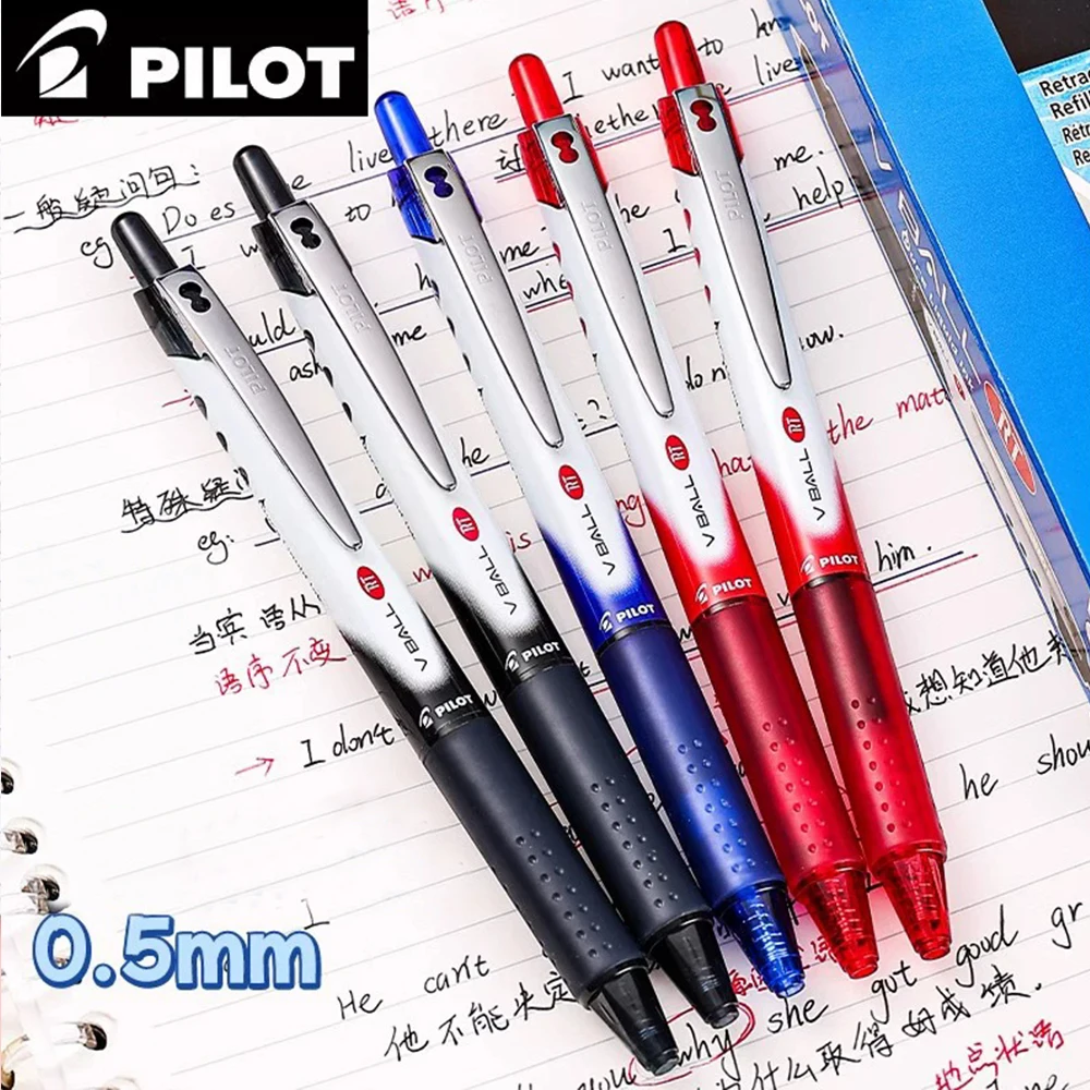 

6 шт., японские гелевые ручки PILOT BLRT-VB5, шариковые ручки большой емкости 0,5 мм, милые канцелярские принадлежности, канцелярские товары для школы и офиса