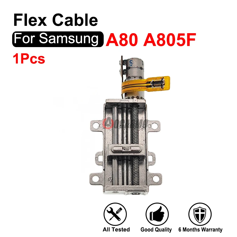 Módulo de eje de vibración del Motor para Samsung Galaxy A80 805F, Cable flexible, piezas de repuesto sin cámara