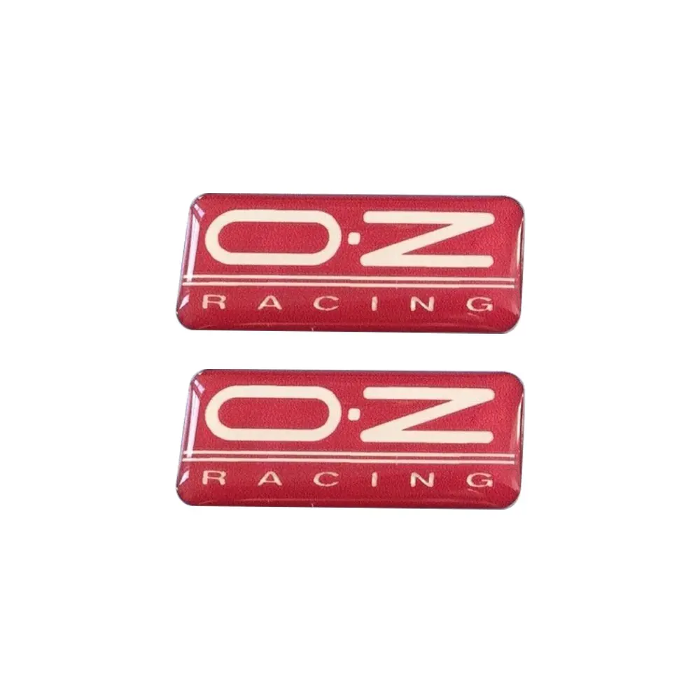 شارات سباق أوقية عالية اللمعان ، ملصقات فينيل ، كروم ، جل أحمر شفاف ، 5 * #1