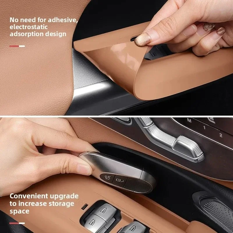 For Mercedes Benz E Class W213 W214 C Class W205 C205 GLC X253 E300L C260 2022-2026 Silicone Window Lift Panel Armrest Trim