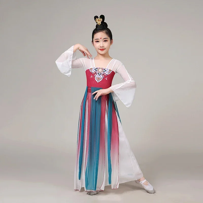 Kostium do tańca klasycznego w stylu chińskim Dziewczyny Tradycyjna odzież starożytnego Hanfu Dziewczyna Dynastia Han Strój do tańca Wróżka Taniec orientalny