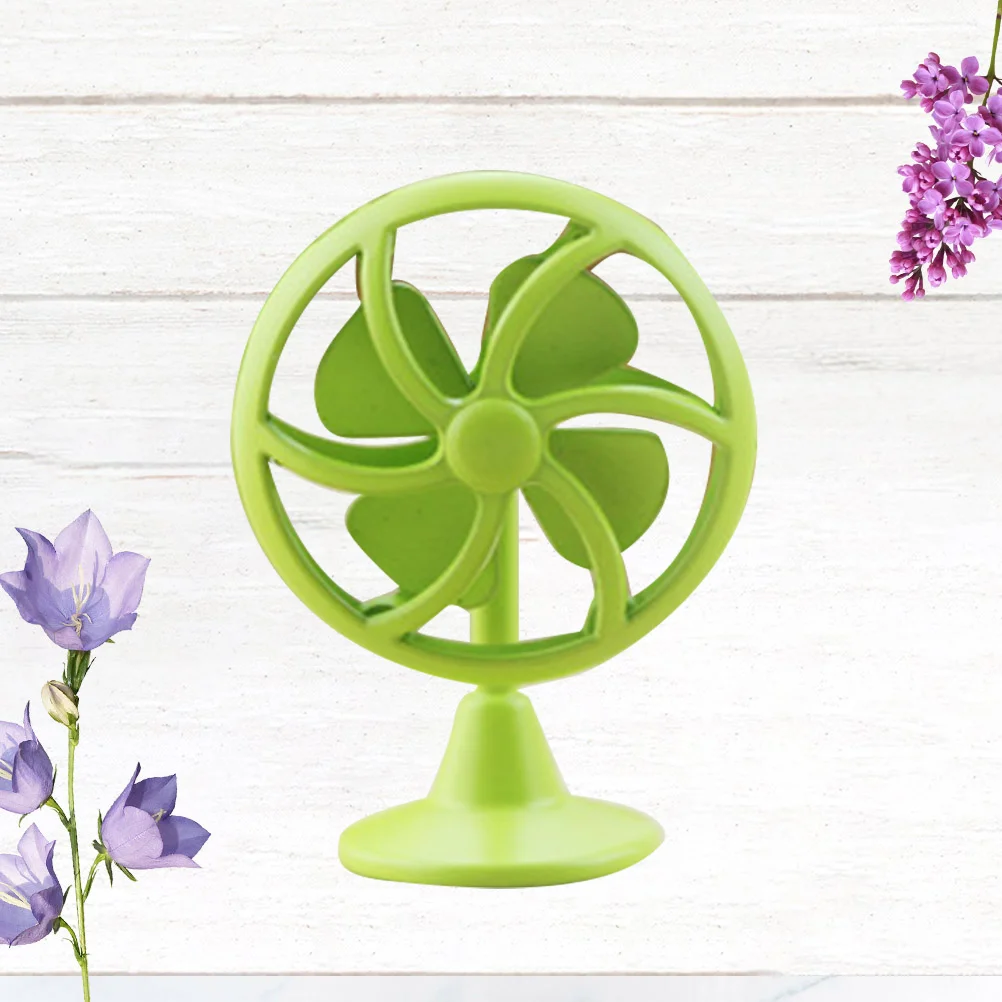 1PC Mini Air Fan Model Decor Miniature Scene Air Fan Model Alloy Air Fan Model Crafts Novel Mini House Accessories for Office Ca