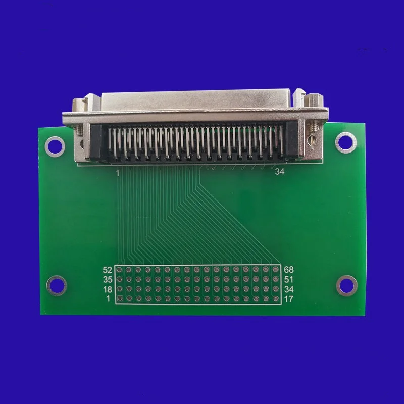 

SCSI68 Female Terminal Board DB68 Adapter Board Acquisition Card Relay Terminal Desk with Screws