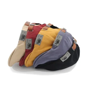 Mũ hai retro cổ điển cho nam và nữ, mũ lưng, xu hướng đường phố Nhật Bản, phiên bản tiếng Hàn 8 Lũ lụt retro chính - №4