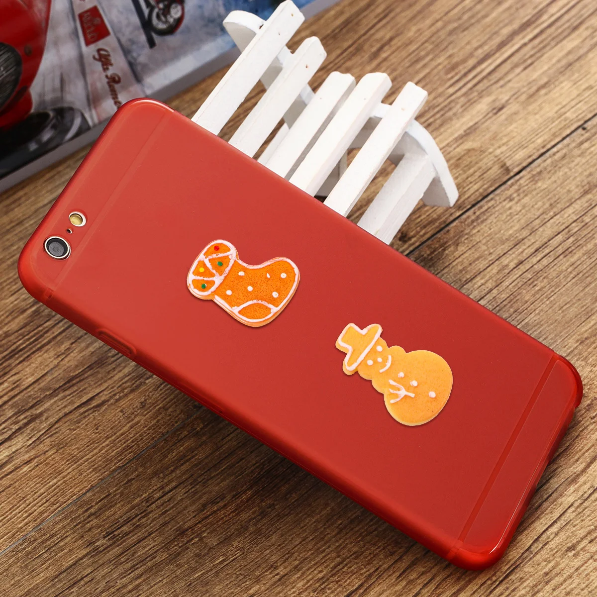 50 pezzi di ciondoli in resina assortiti di Natale fai da te portachiavi collana creazione di gioielli accessori decorativi creativi