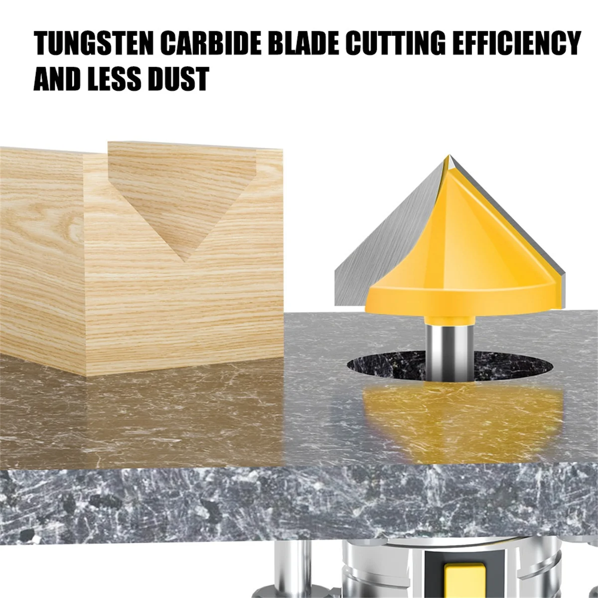 

SSR 3D Router Bit V-Shaped Cutter 3D Milling Cutter Engraving Machine Cutter Woodworking Tools 9pcs