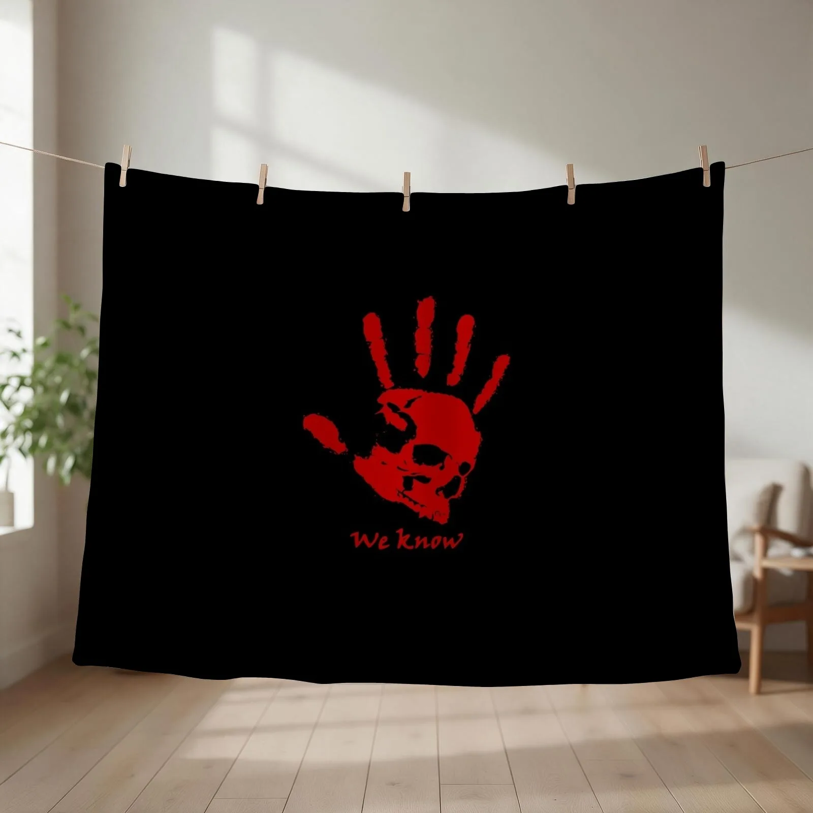 Dark brotherhood logo high quality Throw Blanket couch cozy soft plush fuzzy picnic outdoor blanket