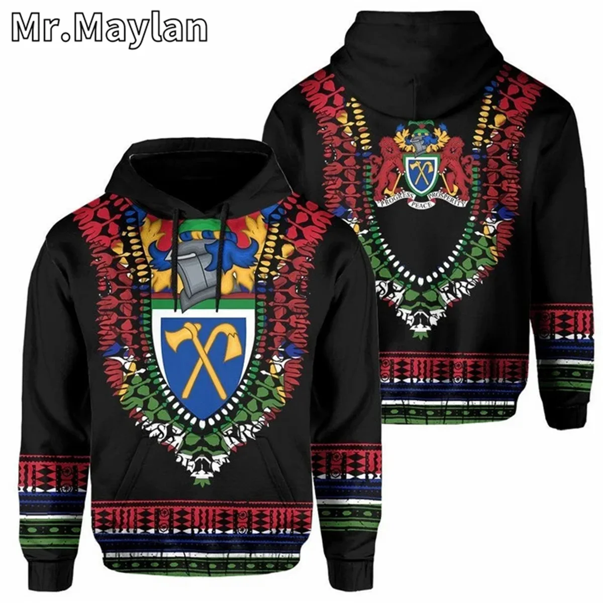 

AFRICAN HOODIE Country GAMBIA Flag 3D Printed Unisex Hoodies Men/Women Streetwear Zip Pullover Casual Jacket Tracksuits W-145