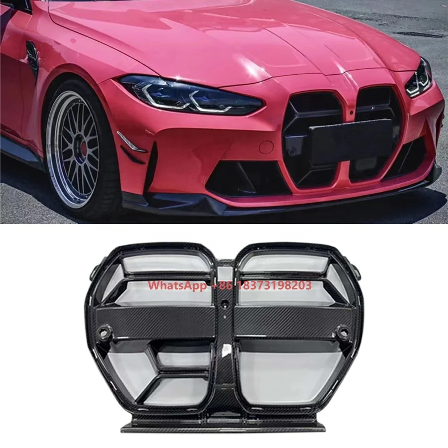 

Carbon Fiber M3 M4 Front Bumper Grille for G80 M3 G82 G83 M4 2021-2022 Car Parts