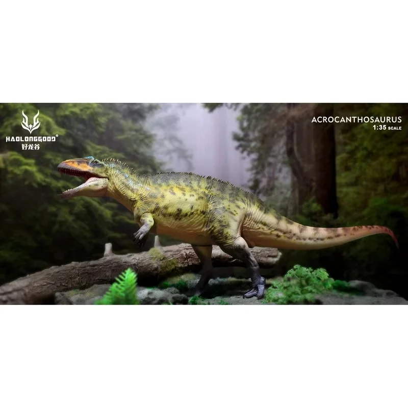 HAOLONGGOOD Rok Konia 2026 NOWY Acrocanthosaurus Jurassic World Symulowany model zwierzęcia figurka prezenty świąteczne