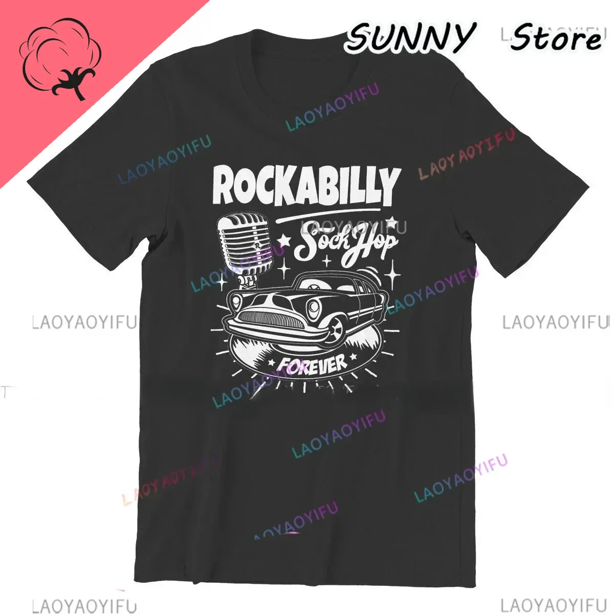 Cars Retro Rock Rockabilly Music Hot Rod Rocker Sock Hop Rock and Roll Vintage 50s 60s Tshirt Men Vintage T Shirt old school