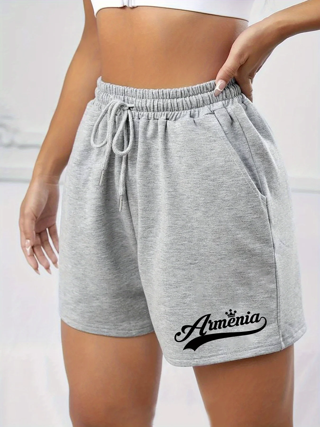 

Fashionable letter printed women's shorts, summer casual versatile, American trend outerwear, summer beach pants