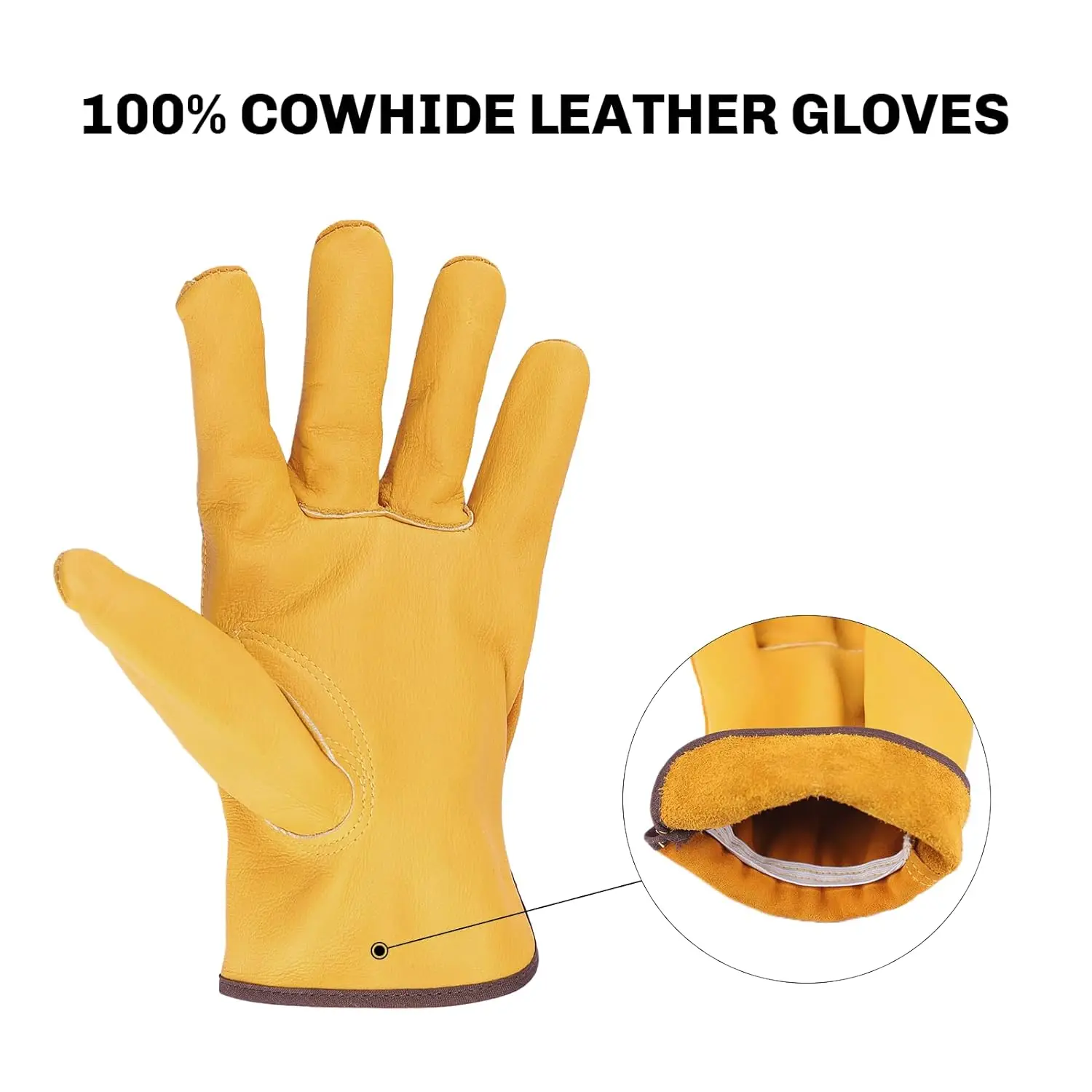 Fire-Maple Gingko Cowhide Leather Work Gloves Fire Retardant Insulation Heat Resistant Durable Anti-scalding for Outdoor Camping