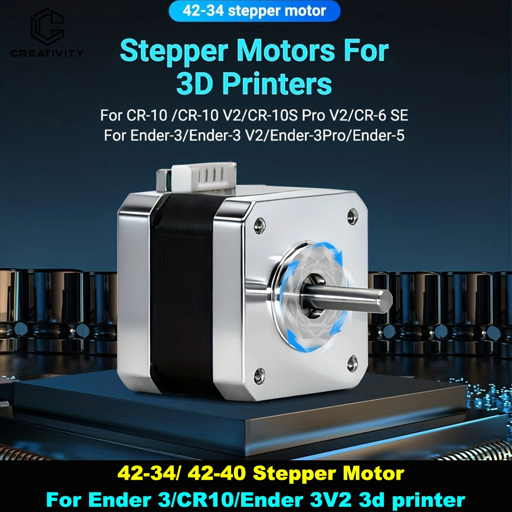 

Creativity 3D Printer Parts 42-34 42-40 Stepper Motor X Axis Z Axis For Ender 3/Ender-3 Pro/Ender-3 Max