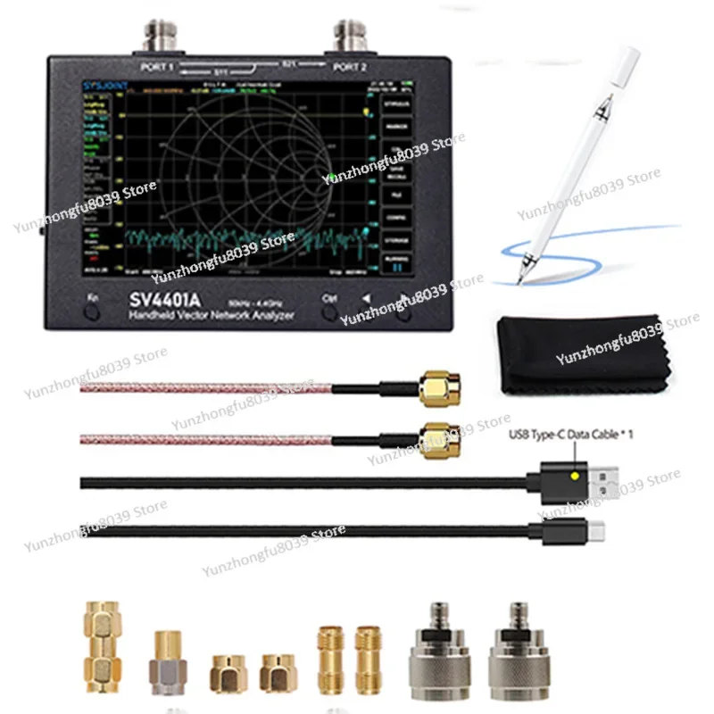 7 inch large screen vector network analyzer SV4401A 50KHz-4.4GHz 100db dynamic NanoVNA