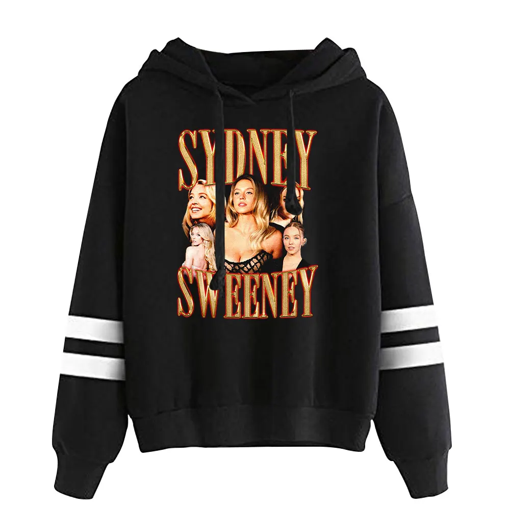 Sydney Sweeney Vintage 90s Pullover Hoodie Merch Hoodie Fashion Tracksuit Sports Pullover Fashion Pullover Sweatshirt