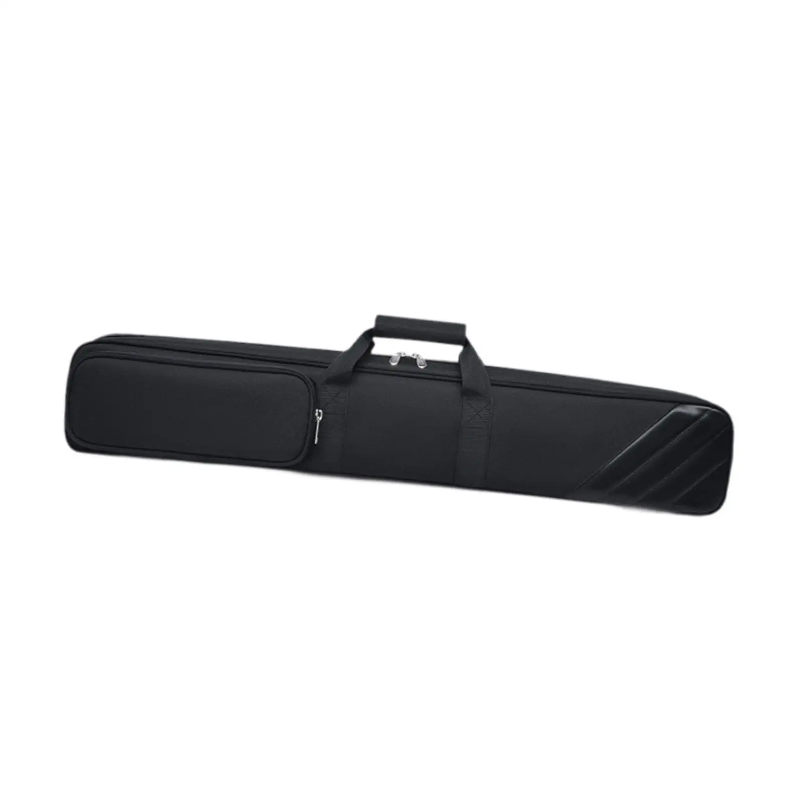 

Billiard Stick Carrying Case 1/2 Cue Cases Portable Handle Cue Cases Carry Bag black