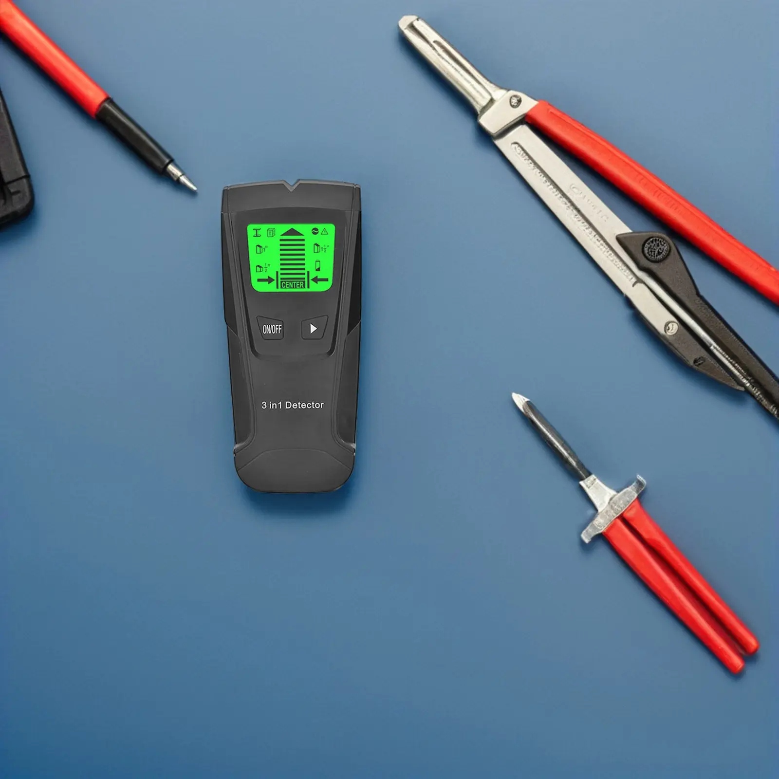 

Усовершенствованный настенный сканер-детектор для поиска металла, дерева, обнаружения переменного тока, с звуковой сигнализацией, аналоговым дисплеем, компактный портативный дизайн, безопасный