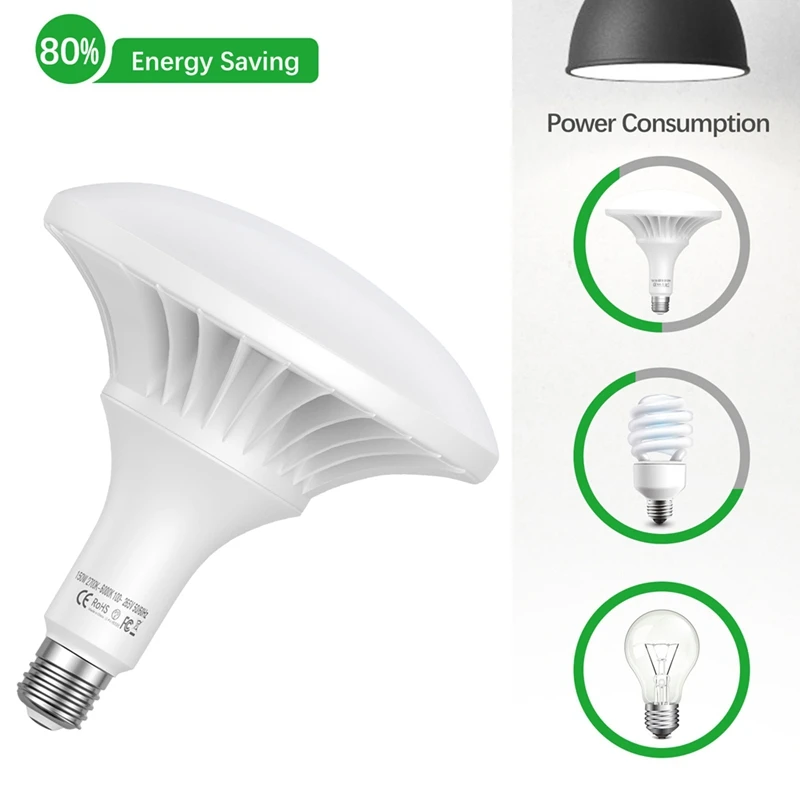 Best-150W LED ضوء لمبة التصوير المصباح الكهربي 2700K-6000K عكس الضوء الموفرة للطاقة E27 جبل للتصوير استوديو المنزل