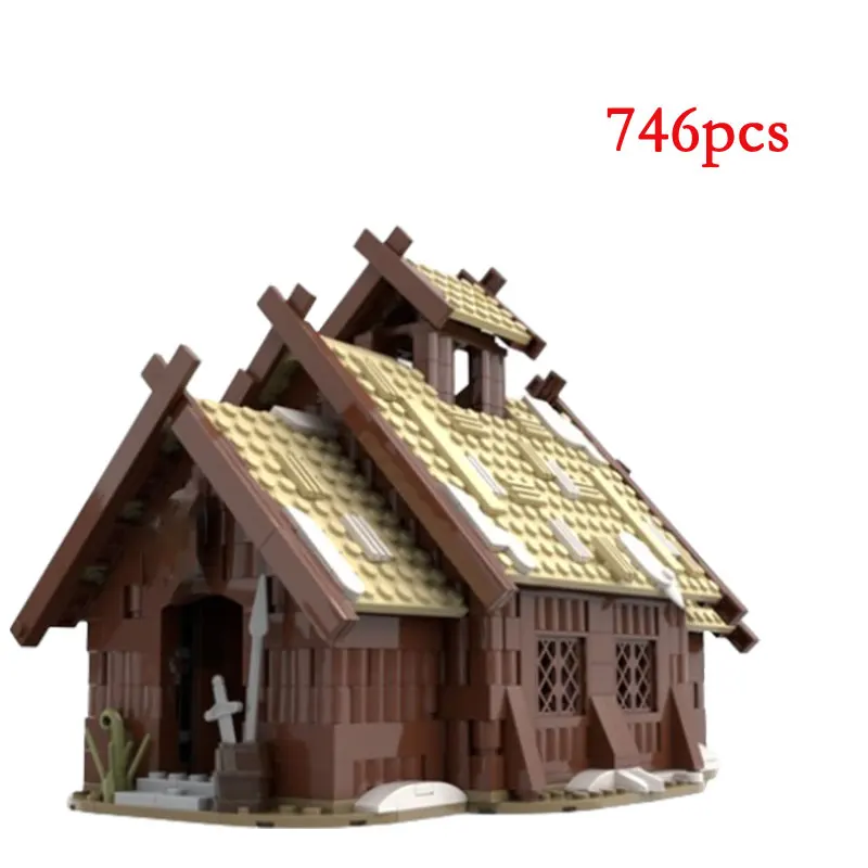 Spot MOC-96080 Small Particle Assembly 0 Aiyang Story Storage Mide House Construction Toy Creative Puzzle Model DIY Construction