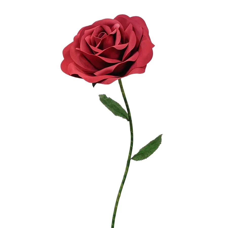 باقة الورد العملاقة ورقة كبيرة الفن زهرة الزفاف مركز التسوق الدعائم عيد الحب محاكاة زهرة الجمال تشن الديكور #1