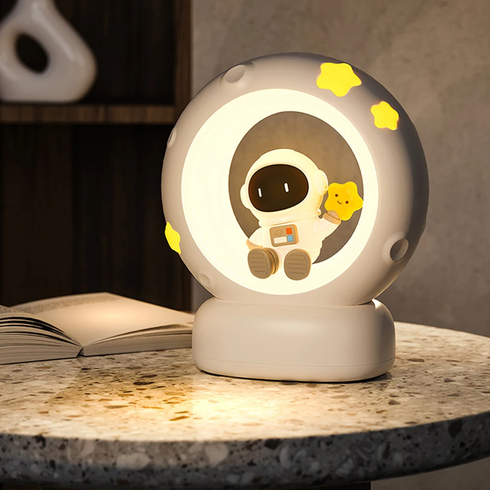 Cartoon Desk Lamp for Children, Proteção para os Olhos, Luz Noturna, Leitura, Estudo, Quarto, Sala de Estar, USB, 1200mAh