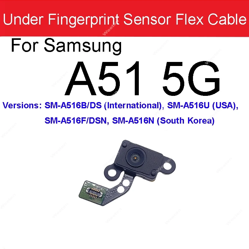 لسامسونج A30S A31 A41 A50 A51 A70 A70S A71 A90 A80 5G زر الصفحة الرئيسية اللمس بصمة تحت اللمس بصمة الاستشعار فليكس