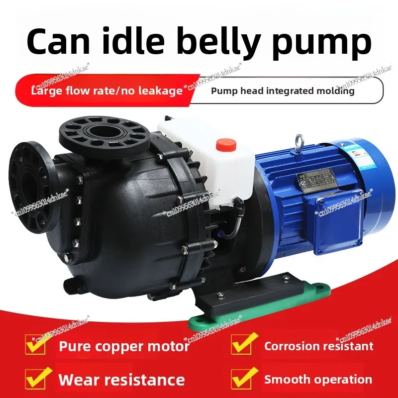 Horse Belly, Large Head,Plastic Anti-corrosion Chemical, Can Be Idling Acid and Alkali Self-priming Pump Pp Sewage High