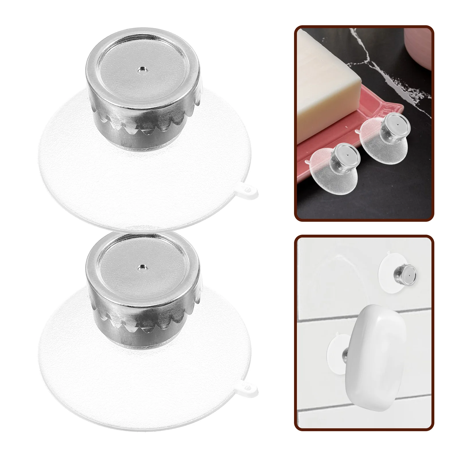 

2 Sets Magnetic Soap Box Bar Holder Dish for Shower Wall Suction Rack Mounted Bathroom No Punching