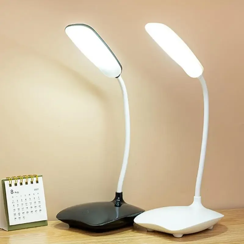 Desk Light With Flexible Gooseneck 3 Modes Eye-Caring Study Lamp Small Desk Lamp Bright Night Light  Dorm