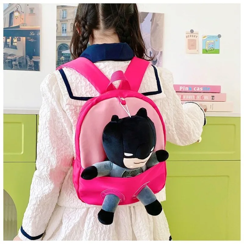 Leuke DC Batman mannelijke en vrouwelijke nieuwe creatieve cartoonfiguur modieuze lichtgewicht draagbare rugzak met grote capaciteit