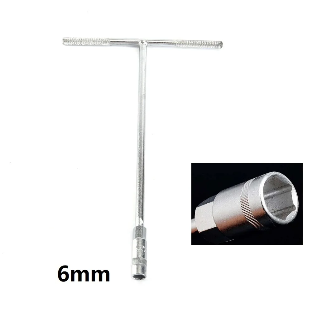 

Гайковый ключ с глубоким вылетом, торцевой ключ, паяльная сталь, Т-тип, внешний шестигранник, термообработка, нержавеющий, серебристый цвет